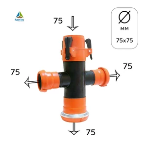 Крестовина водопроводная с замковым креплением, диаметры в ассортименте Крестовина водопроводная с замковым креплением, диаметры в ассортименте