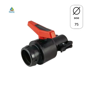 Клапан шарообразный (кран) с зажимом, диаметры в ассортименте Клапан шарообразный (кран) с зажимом, диаметры в ассортименте