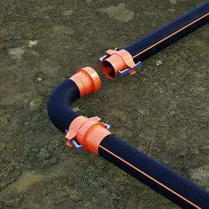 Відвід кутовий водопровідний з замковим кріпленням, в асортименті Відвід кутовий водопровідний з замковим кріпленням, в асортименті