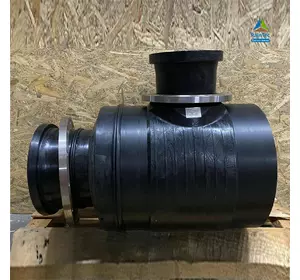 Редукционный тройник ПЕ нестандартный 500х225(фланец 200)х315(фланец 300) PN10 Редукционный тройник ПЕ нестандартный 500х225(фланец 200)х315(фланец 300) PN10