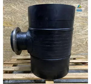 Редукционный тройник ПЕ нестандартный 500х225(фланец 200)х500 PN10 Редукционный тройник ПЕ нестандартный 500х225(фланец 200)х500 PN10