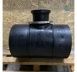 Редукционный тройник ПЕ нестандартный 450х225(фланец 200)х450 PN10 Редукционный тройник ПЕ нестандартный 450х225(фланец 200)х450 PN10