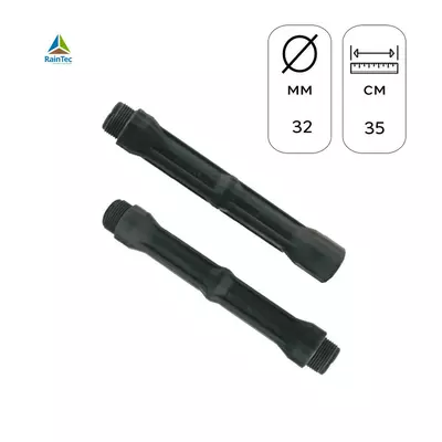 Стойка труба 35 cm под спринклер 1" черная